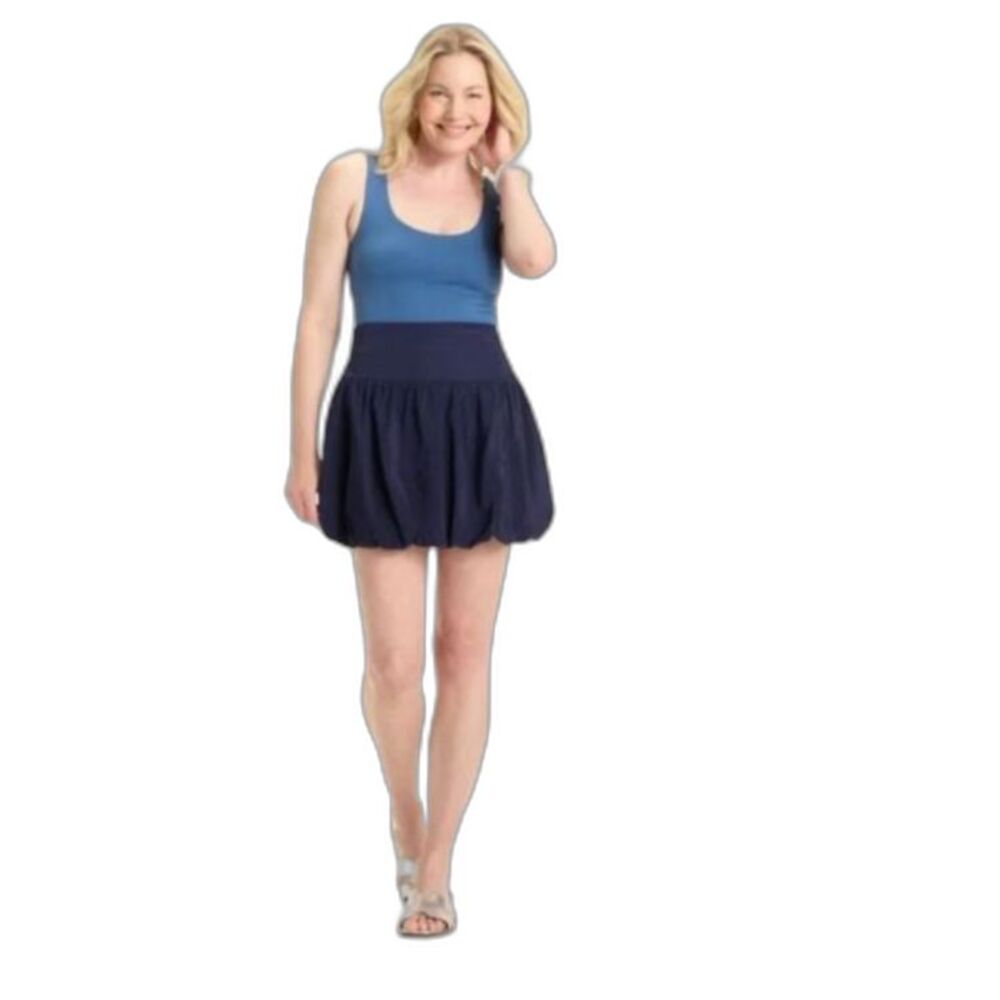 A New Day Women's Navy Mini Bubble Skirt Size 16